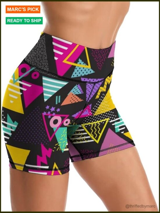 Pants - High Waisted Biker Shorts for Women Athletic Running Workout Yoga